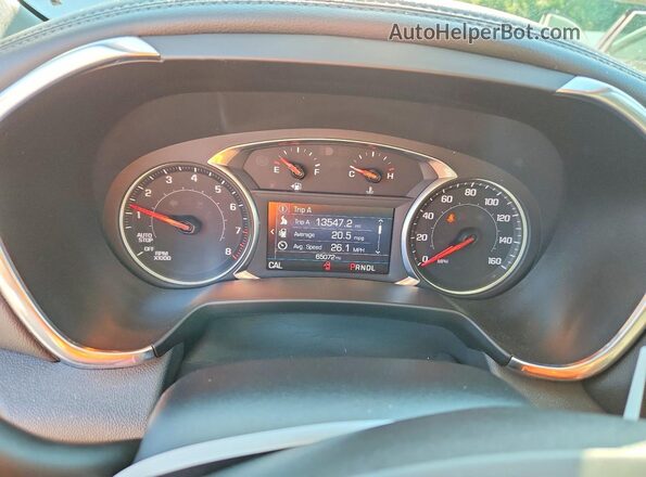 3GNKBBRA1LS719496 2020 CHEVROLET BLAZER Silver Instrument cluster view