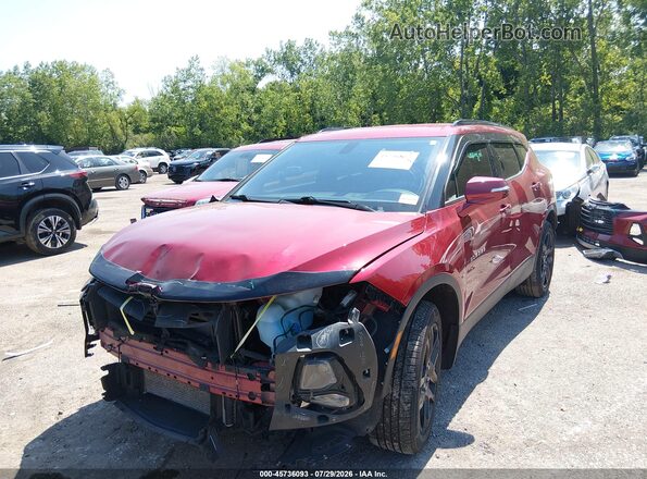 3GNKBBRA5LS545433 2020 CHEVROLET BLAZER Red Առջևի ձախ երեք քառորդ տեսարան