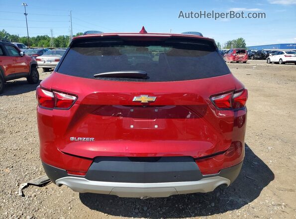 3GNKBBRA7KS692075 2019 CHEVROLET BLAZER Red Вид ззаду