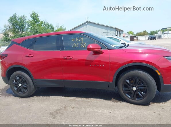 3GNKBBRA7LS668070 2020 CHEVROLET BLAZER Red Вид панелі приладів