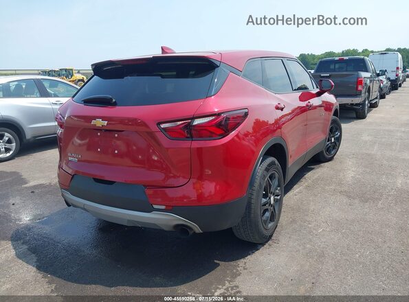 3GNKBBRA7LS668070 2020 CHEVROLET BLAZER Red Задня права чверть