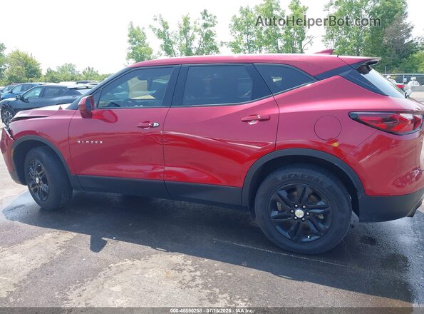 3GNKBBRA7LS668070 2020 CHEVROLET BLAZER Red Вид щитка приладів