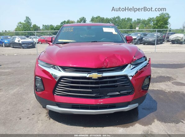3GNKBBRA7LS668070 2020 CHEVROLET BLAZER Red Вид ззаду