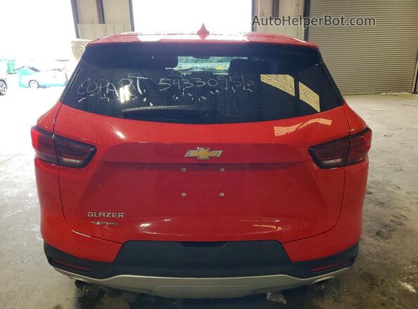 3GNKBCR40PS195098 2023 CHEVROLET BLAZER Red Вид ззаду