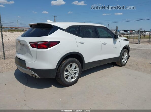 3GNKBCR42MS580917 2021 CHEVROLET BLAZER White უკანა მარჯვენა