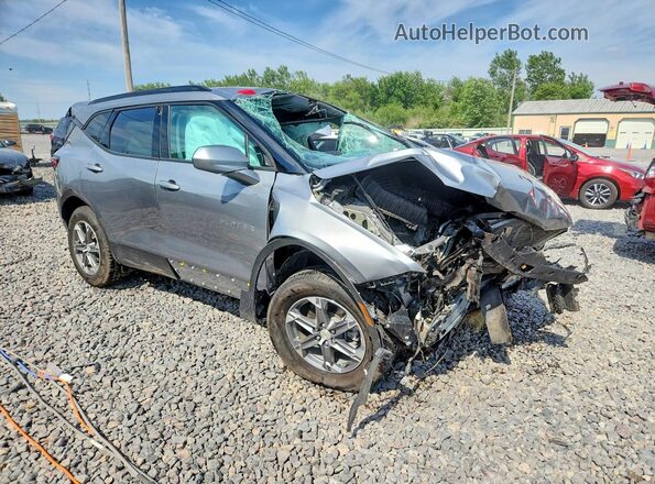 3GNKBCR42PS187939 2023 CHEVROLET BLAZER Серебряный Передняя правая четверть