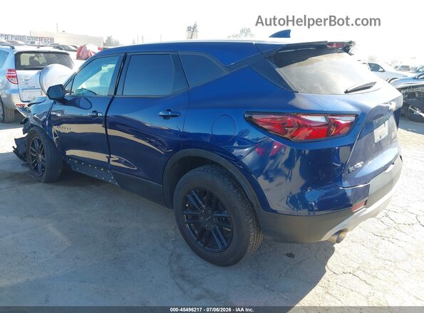 3GNKBCR43NS163159 2022 CHEVROLET BLAZER Blue Հետևի ձախ