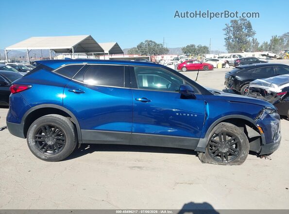 3GNKBCR43NS163159 2022 CHEVROLET BLAZER Blue Սալոնի հետևի տեսք