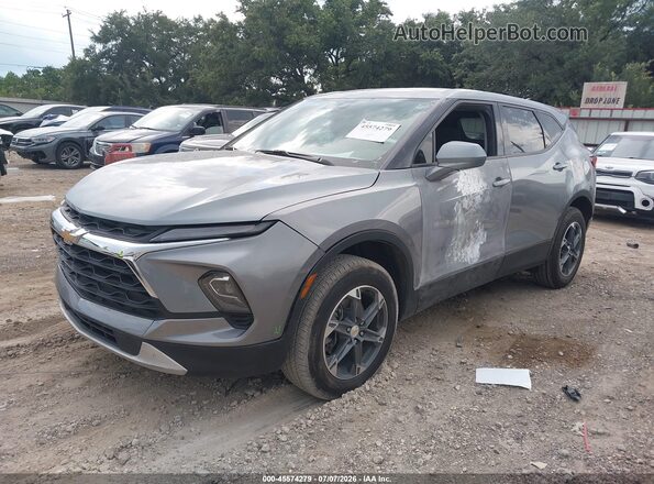 3GNKBCR43SS150648 2025 CHEVROLET BLAZER Gray Առջևի ձախ երեք քառորդ տեսարան