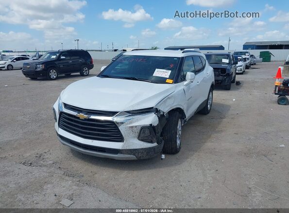 3GNKBCR44MS545859 2021 CHEVROLET BLAZER White Передня ліва чверть