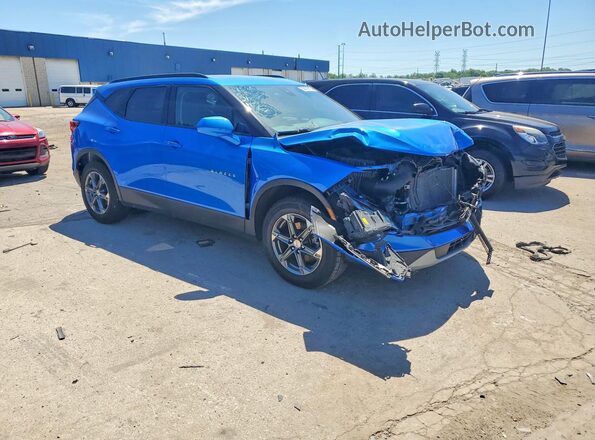 3GNKBCR45RS260207 2024 CHEVROLET BLAZER Blue წინა მარჯვენა