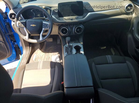 3GNKBCR45RS260207 2024 CHEVROLET BLAZER Blue წინა პანელის ხედი