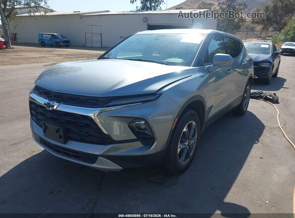 3GNKBCR45SS101810 2025 CHEVROLET BLAZER Gray Առջևի ձախ երեք քառորդ տեսարան