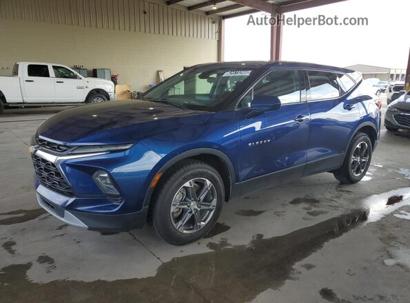 3GNKBCR46PS132474 2023 CHEVROLET BLAZER Blue Vista de la etiqueta del VIN