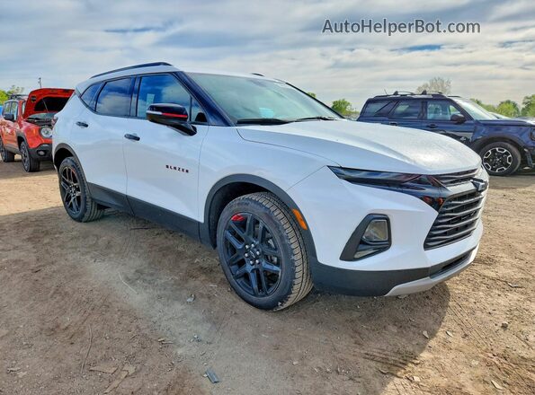 3GNKBCR48LS725019 2020 CHEVROLET BLAZER Белый Передняя правая четверть
