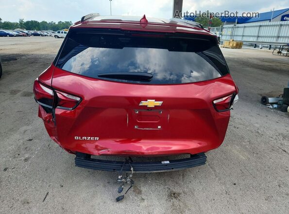 3GNKBCR48NS137429 2022 CHEVROLET BLAZER Red Widok z tyłu