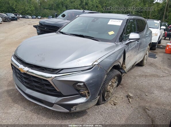 3GNKBCR48PS131228 2023 CHEVROLET BLAZER Silver წინა მარცხენა ხედი სამი მეოთხედიდან