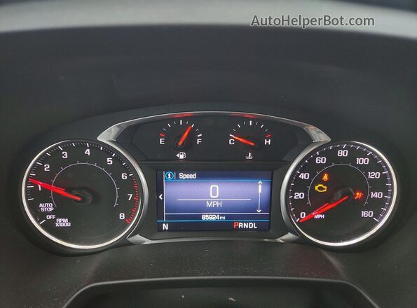 3GNKBCR49NS134328 2022 CHEVROLET BLAZER Silver Вид щитка приладів