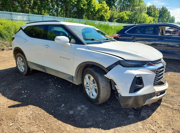 3GNKBCR4XNS169752 2022 CHEVROLET BLAZER Белый Передняя правая четверть