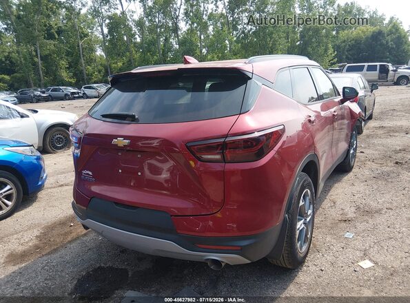 3GNKBCR4XRS283479 2024 CHEVROLET BLAZER Red Tył prawy