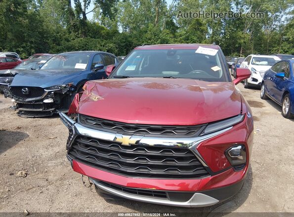 3GNKBCR4XRS283479 2024 CHEVROLET BLAZER Red Widok zestawu wskaźników