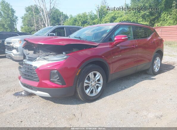 3GNKBCRS0LS602104 2020 CHEVROLET BLAZER Red წინა მარცხენა ხედი სამი მეოთხედიდან