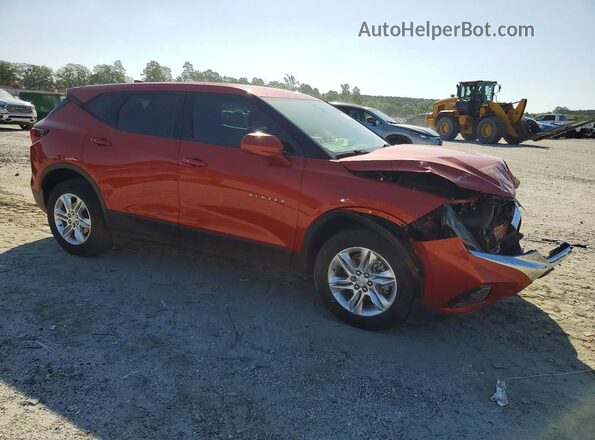 3GNKBCRS1MS578672 2021 CHEVROLET BLAZER Оранжевый Передняя правая четверть