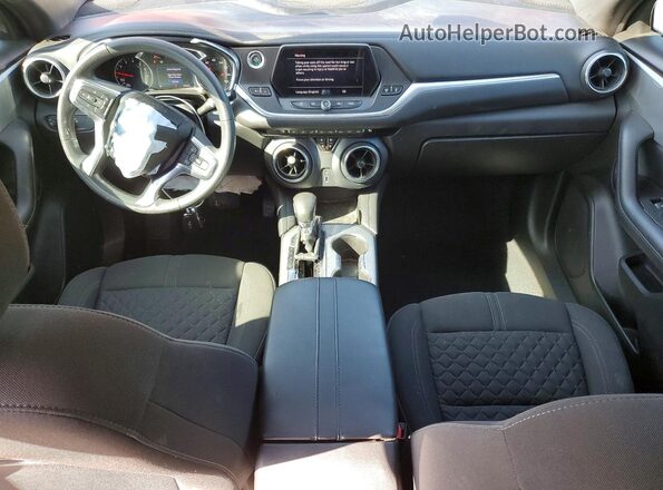 3GNKBCRS1MS578672 2021 CHEVROLET BLAZER Оранжевый Вид панели приборов