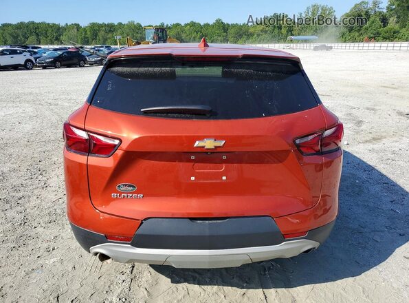 3GNKBCRS1MS578672 2021 CHEVROLET BLAZER Оранжевый Вид сзади