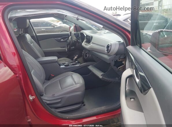 3GNKBCRS3KS642255 2019 CHEVROLET BLAZER Red Widok wnętrza z przodu