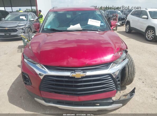 3GNKBCRS3KS642255 2019 CHEVROLET BLAZER Red Widok deski rozdzielczej