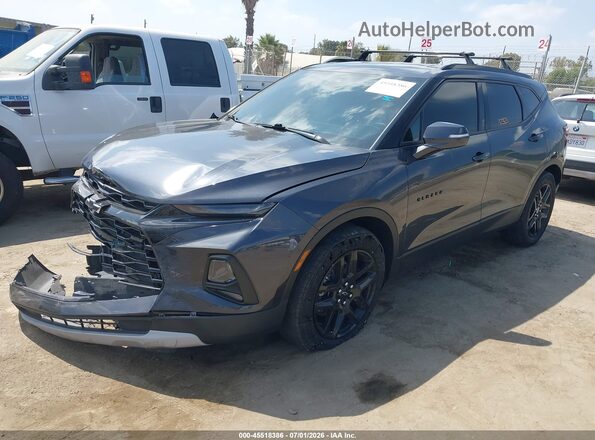 3GNKBCRS3MS557581 2021 CHEVROLET BLAZER Серый Передняя левая четверть