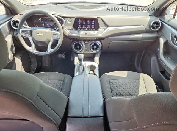 3GNKBCRS3MS574154 2021 CHEVROLET BLAZER Белый Вид панели приборов
