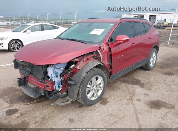 3GNKBCRS8LS559468 2020 CHEVROLET BLAZER Красный Передняя левая четверть