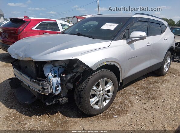 3GNKBCRSXLS656249 2020 CHEVROLET BLAZER Серебряный Передняя левая четверть