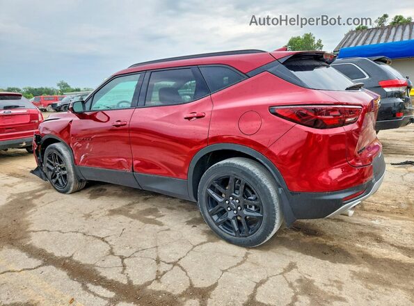 3GNKBDR49RS277386 2024 CHEVROLET BLAZER Red Trasero izquierdo