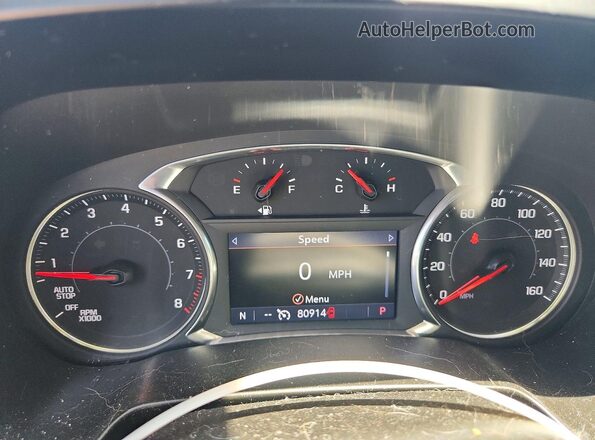 3GNKBDRS3LS532880 2020 CHEVROLET BLAZER Red Սարքավորումների վահանակի տեսք