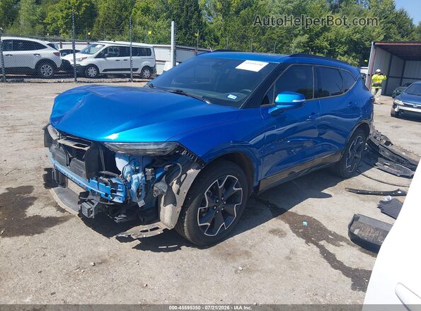 3GNKBERS0LS549187 2020 CHEVROLET BLAZER Синий Передняя левая четверть