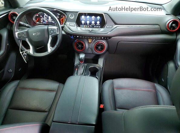 3GNKBERS1MS531153 2021 CHEVROLET BLAZER White წინა პანელის ხედი