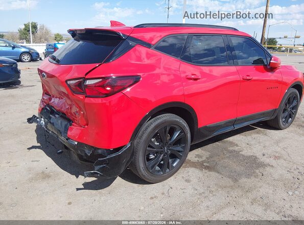 3GNKBERS1MS575105 2021 CHEVROLET BLAZER Красный Задняя правая четверть