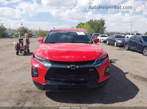 3GNKBERS1MS575105 2021 CHEVROLET BLAZER Красный Вид щитка приборов