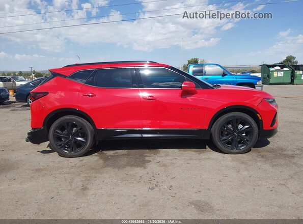 3GNKBERS1MS575105 2021 CHEVROLET BLAZER Красный Вид задней части салона