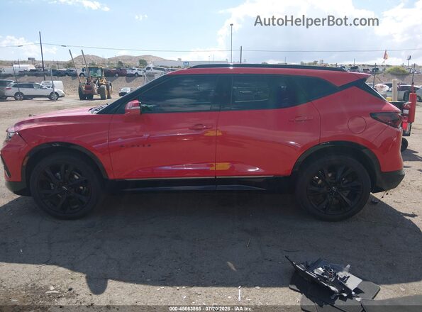 3GNKBERS1MS575105 2021 CHEVROLET BLAZER Красный Панорамный вид салона 360°