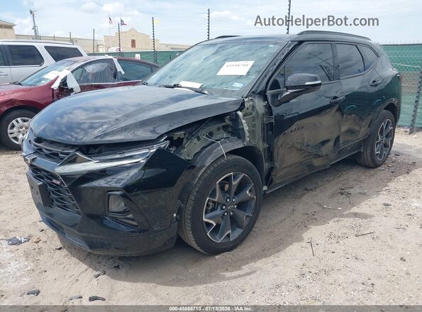 3GNKBERS2MS526902 2021 CHEVROLET BLAZER Black Vista tres cuartos delantera izquierda