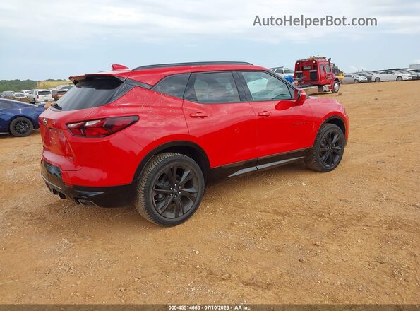 3GNKBERS3LS546333 2020 CHEVROLET BLAZER Red უკანა მარჯვენა