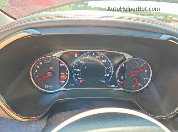 3GNKBERS4KS688740 2019 CHEVROLET BLAZER Red ხელსაწყოთა პანელის ხედი