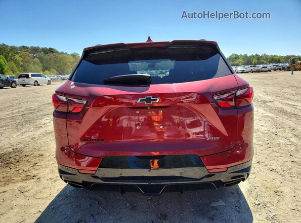 3GNKBERS4KS688740 2019 CHEVROLET BLAZER Red უკანა ხედი