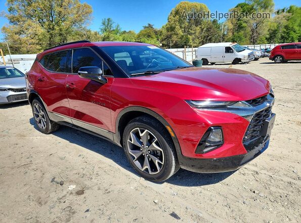 3GNKBERS4KS688740 2019 CHEVROLET BLAZER Red წინა მარჯვენა
