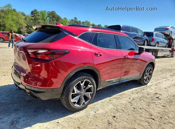 3GNKBERS4KS688740 2019 CHEVROLET BLAZER Red უკანა მარჯვენა