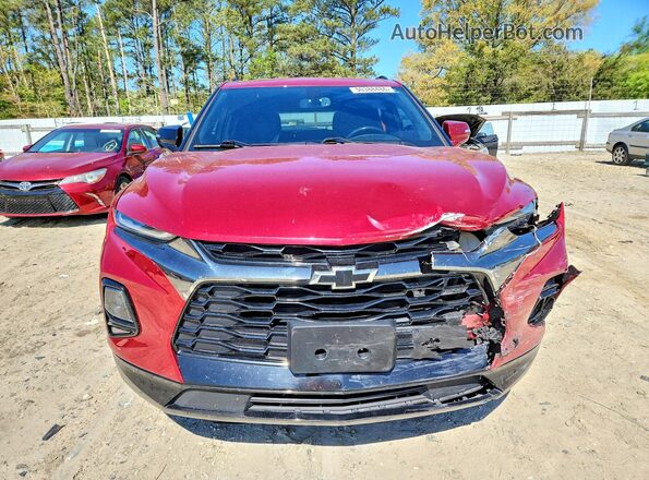 3GNKBERS4KS688740 2019 CHEVROLET BLAZER Red წინა ხედი